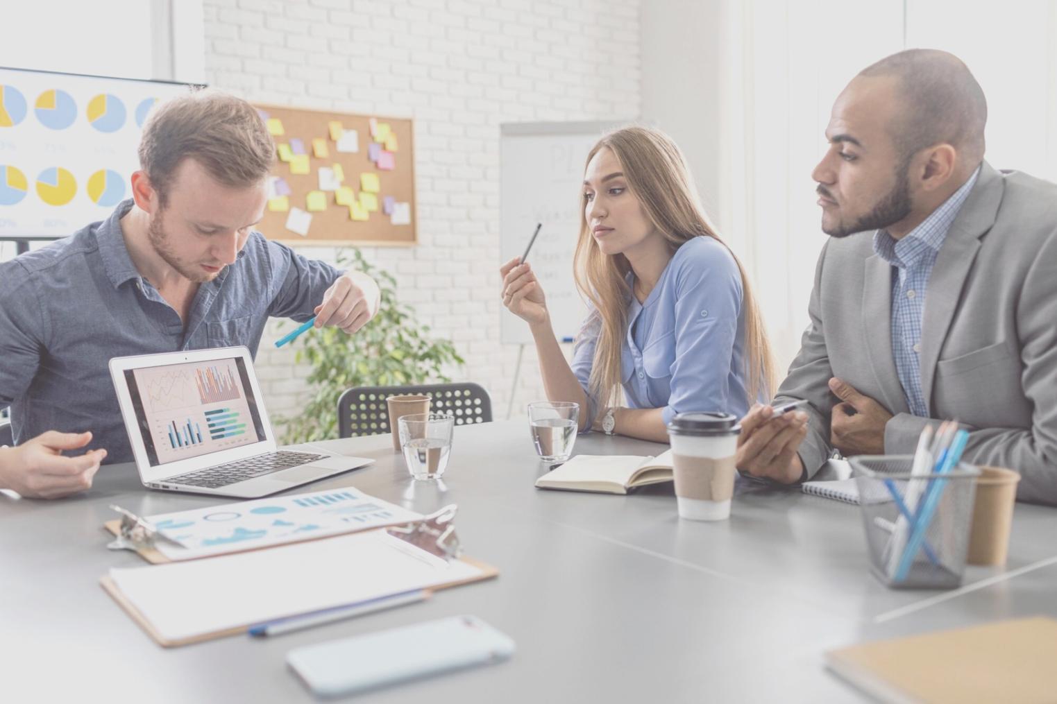 Financial planning session with business owners